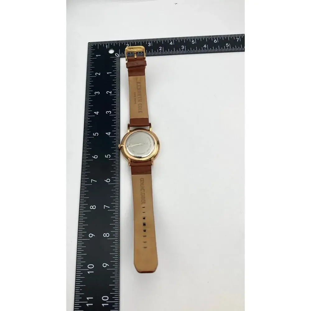 Kenneth Cole Diamond New York Men's Watch 40mm - New Battery WR 3ATM Adjustable